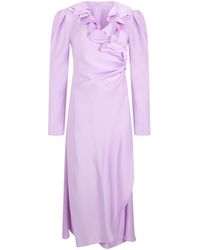 Philosophy Di Lorenzo Serafini - Wrap Long-Sleeved Dress - Lyst