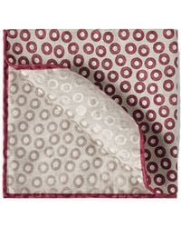 Brunello Cucinelli - Spotted-Pattern Silk Pocket Square - Lyst