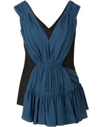 Marni - V-Neck Side-Zip Blouse - Lyst