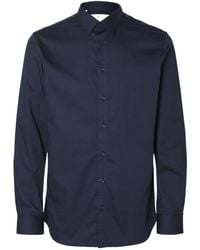 SELECTED - Striped Button-Up Shirt - Lyst