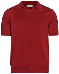 Brunello Cucinelli - Cotton Buttonless Polo Shirt - Lyst