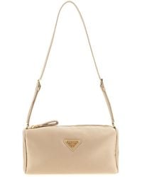 Prada - Triangle Logo Shoulder Bag - Lyst
