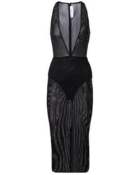 Alex Perry - Sheer Midi Dress - Lyst