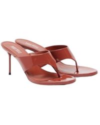 Paris Texas - Lidia Patent Leather Thong Sandals - Lyst