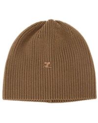 Courreges - Ribbed-Knit Beanie - Lyst