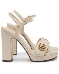 Gucci - Platform Sandal With Double G - Lyst