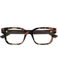 Gucci - Eyewear Square Frame Glasses - Lyst