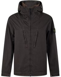 Stone Island - Compass Patch Hooded Functional Jacket - Lyst
