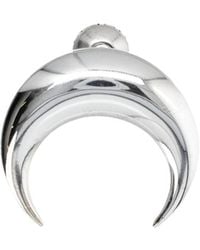 Marine Serre - Crescent Hoop Earrings - Lyst