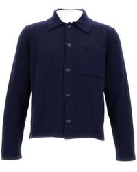 A.P.C. - Button-Up Coat - Lyst