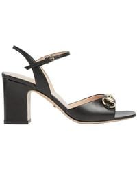 Gucci - Horsebit Detailed Sandals - Lyst