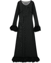 Marine Serre - Sheer Long Sleeved Dress - Lyst