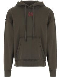 44 Label Group - Logo Printed Drawstring Hoodie - Lyst