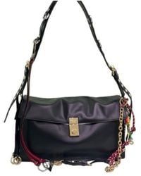 Prada - Charm Detailed Small Shoulder Bag - Lyst