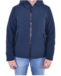 Woolrich - Hooded Cotton Jacket - Lyst