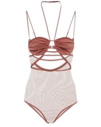 Nensi Dojaka - Cutout Tulle Bodysuit - Lyst