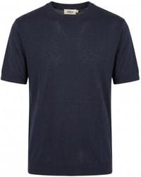 Altea - Fine-Knit Short-Sleeve T-Shirt - Lyst