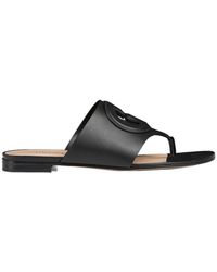 Gucci - Interlocking G Hollow-Out Slippers - Lyst