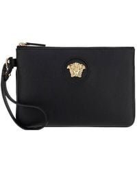Versace - The Medusa Logo Plaque Pouch - Lyst