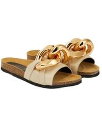 JW Anderson - Embellished Leather Slides - Lyst