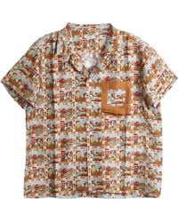 Bode - Cowboy Comic Silk Shirt - Lyst