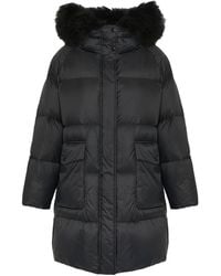 Yves Salomon - Lambshearling-Hooded Down Jacket - Lyst
