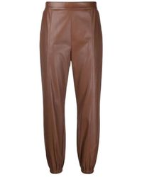 Liu Jo - Faux Leather Jogger Pants - Lyst