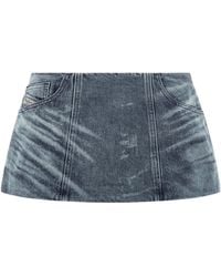 DIESEL - Denim Skirts - Lyst