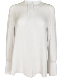 Giorgio Armani - Curved Hem Shirt - Lyst