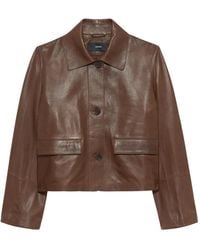 Arma - Fem Cropped Leather Jacket - Lyst