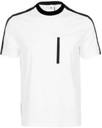 Prada - Round-Necked T-Shirt - Lyst