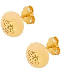 Loewe - Anagram Pebble Stud Earrings - Lyst