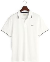GANT - Logo Short Sleeve Polo Shirt - Lyst