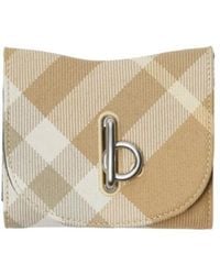 Burberry - Rocking Horse Checked Folded Wallet - Lyst