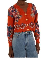 FARM Rio - Long-Sleeved Knitted Cardigan - Lyst