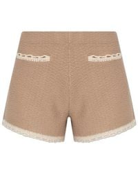 Posse - Willow Crochet-Trim Shorts - Lyst