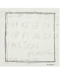 Maison Margiela - Scribbled Numerical Foulard - Lyst