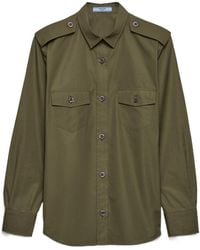 Prada - Cotton Poplin Shirt - Lyst