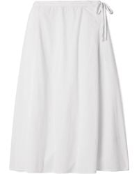 The Row - Cotton Poplin Mid-Length Dress - Lyst