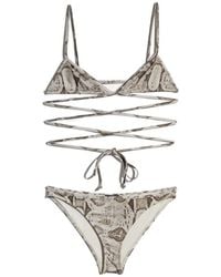 Gucci - Printed Stretch Jersey Bikini Set - Lyst