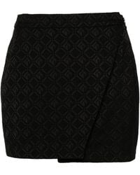 Marine Serre - Moon Jacquard Wrap Mini Skirt - Lyst