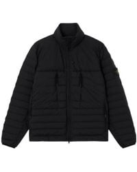 Stone Island - Hooded Padded Coat - Lyst