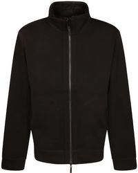Emporio Armani - Long Sleeved Zip-Up Sweatshirt - Lyst