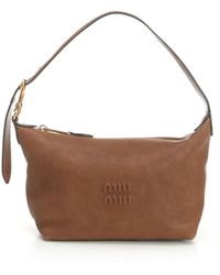 Miu Miu - Zipper Shoulder Bag - Lyst