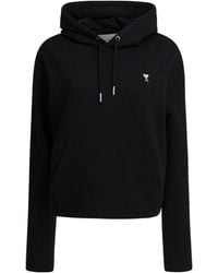 Ami Paris - Ami De Coeur Drawstring Hoodie - Lyst
