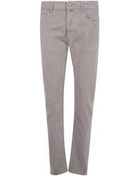 Jacob Cohen - Embroidered-Pocket Trousers - Lyst