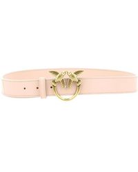 Pinko - Love Berry Logo Plaque Buckle Belt - Lyst