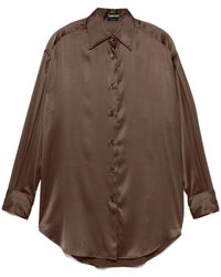 Tom Ford - Satin Relaxed Fit Shirt - Lyst