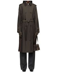 Our Legacy - Origami Wool Blend Trench Coat With Turn-Down Collar - Lyst