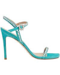 Stuart Weitzman - Gemcut 100 Strap-Up Sandals - Lyst